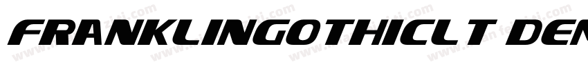 franklingothiclt demicond字体转换